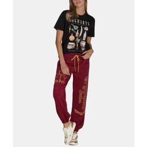 HARRY POTTER graphic lured embroidered sweatpants joggers Large heap
